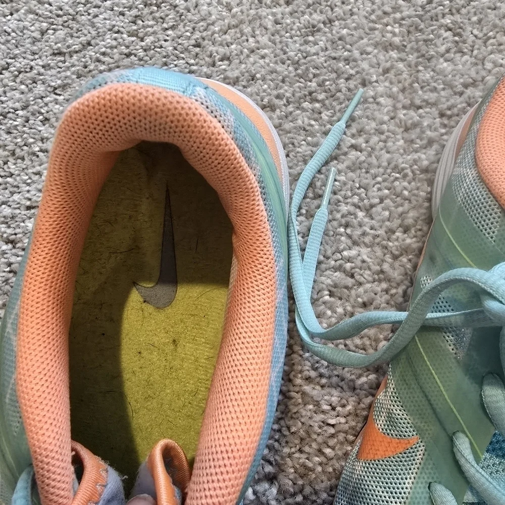Nike Teal and Orange Athletic Shoes